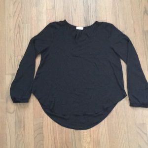 Lush Black Sheer Top